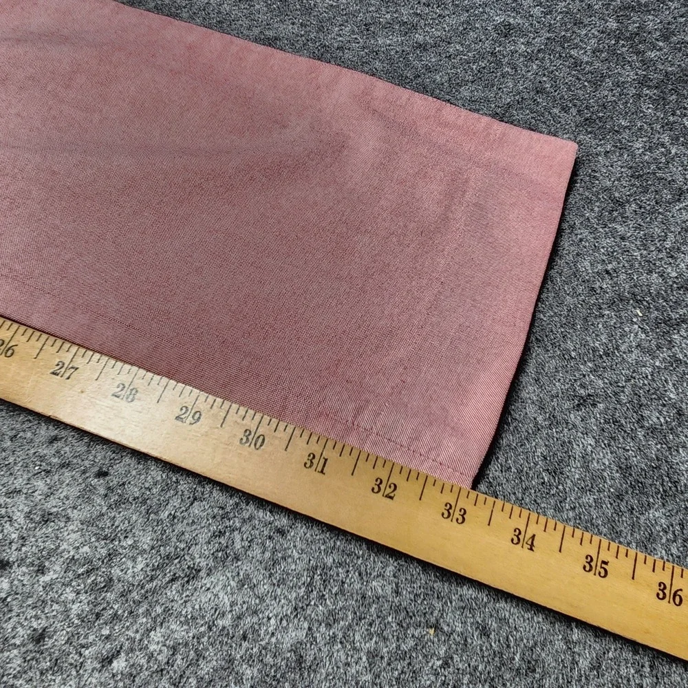 J Crew Mens Bowery Urban Slim Flat Front Chino Pants Heathered Red Pink 34x33